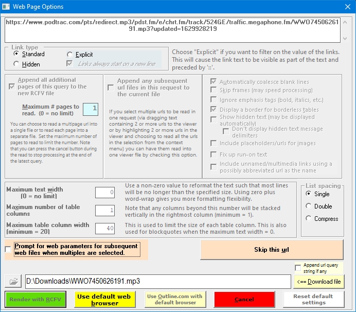 File access options